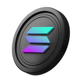 SOL coin from Solana placed at the edge of the hero banner section